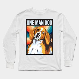 One man dog Retro Long Sleeve T-Shirt